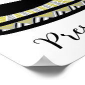 IJzeren Wandwand Poster (Hoek)