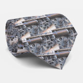 IJzeren Wielen van een Majestic Iron Horse Railroa Stropdas (Opgerold)