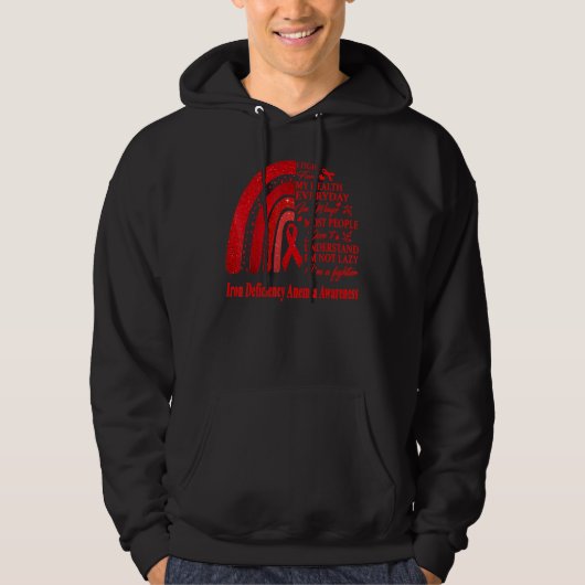 IJzergebrek Anemia Warrior Hoodie (Voorkant)