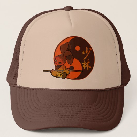 ijzerhoudende bunny fury trucker pet (Voorkant)
