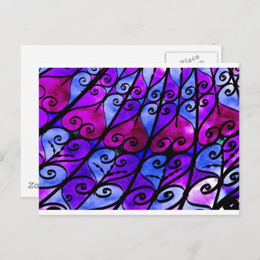 IJzerklede harten Briefkaart (Voorkant / Achterkant)