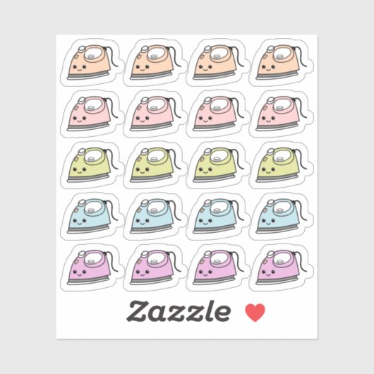 Ijzerklusjes Wasserij Strijkherinnering Bujo Plann Sticker (Vel)