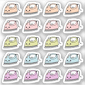 Ijzerklusjes Wasserij Strijkherinnering Bujo Plann Sticker (Voorkant)