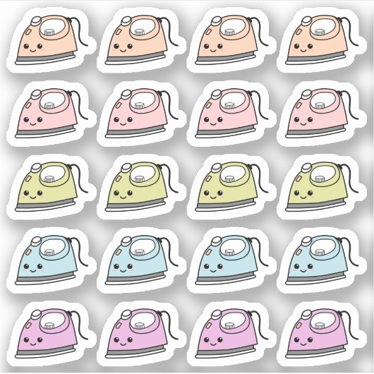 Ijzerklusjes Wasserij Strijkherinnering Bujo Plann Sticker (Voorkant)