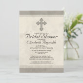 IJzerkruis Bridal Shower-uitnodigingen Kaart (Staand voorkant)