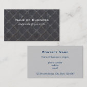 Ijzermetalen rooster constructie visitekaartje (Voorkant / Achterkant)