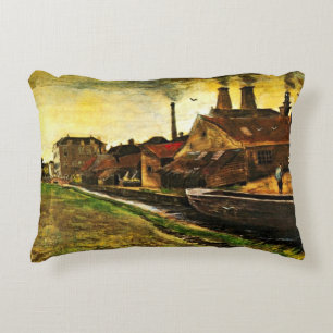 IJzermolen in Den Haag door Vincent van Gogh Accent Kussen