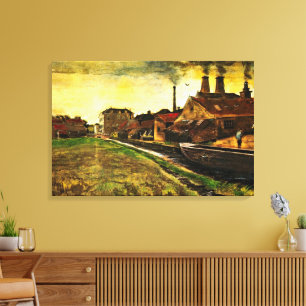 IJzermolen in Den Haag door Vincent van Gogh Canvas Afdruk
