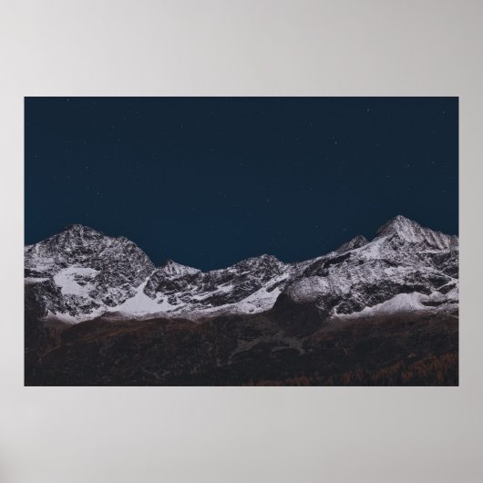 IJZERMOUNTAIN BIJ NACHT POSTER (Voorkant)