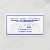 IJzernediensten iconen professionele bedrijfsauto Visitekaartje (Achterkant)