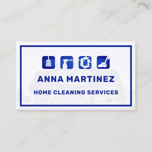 IJzernediensten iconen professionele bedrijfsauto Visitekaartje (Voorkant)