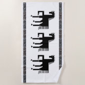 IJzerpaard Beach Towel Strandlaken (Voorkant)