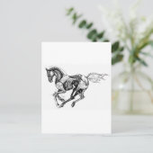 IJzerpaard Briefkaart (Staand voorkant)