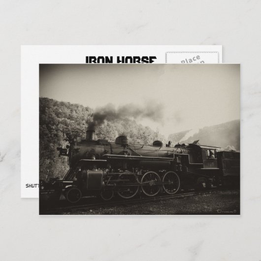 IJzerpaard Briefkaart (Voorkant / Achterkant)