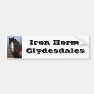 IJzerpaard Clydesdales Bumpersticker