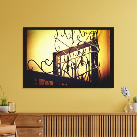 IJzerplaat ontwerp Canvas Afdruk (Insitu (Woonkamer))