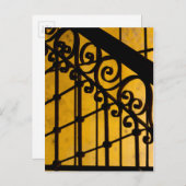 IJzerpoortpatroon in geel, Cuba Briefkaart (Voorkant / Achterkant)