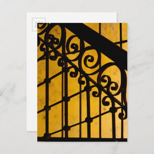 IJzerpoortpatroon in geel, Cuba Briefkaart (Voorkant / Achterkant)