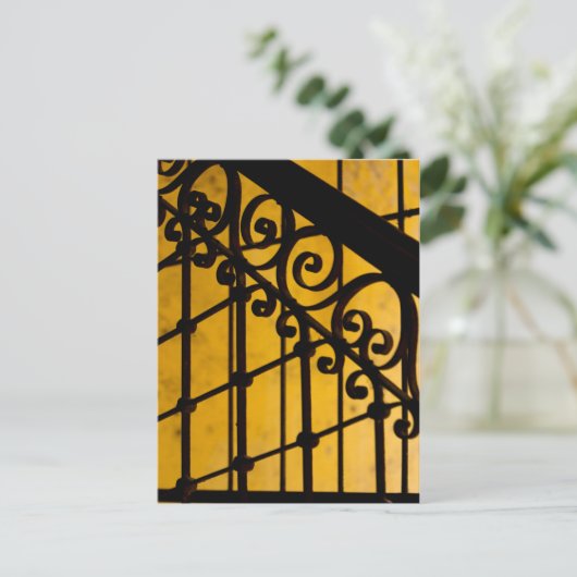 IJzerpoortpatroon in geel, Cuba Briefkaart (Staand voorkant)