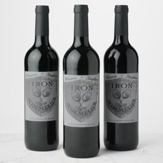 IJzersommelier Wijnliefhebber Wijn Etiket (Flessen)