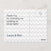 ijzerstrepen, anker, nautisch Hartelijk dank Briefkaart (Achterkant)