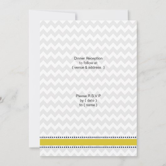 ijzerstrepen, anker, nautische trouwuitnodigingen kaart (Achterkant)