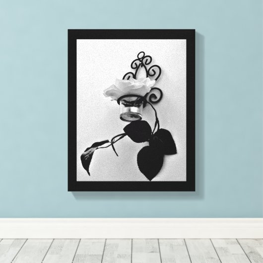 IJzerventilator Sconce Canvas Afdruk (Insitu (Houten vloer))