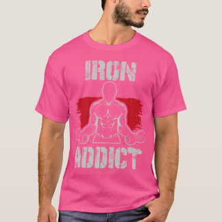 IJzerverslaafde voor bodybuilding en grappige gewi T-shirt