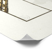 IJzerwerker die aan de toren werkt Poster (Hoek)