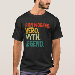IJzerwerker Hero Myth Legend strijder T-shirt