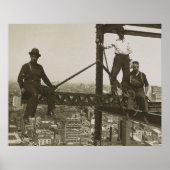 IJzerwerkers  NYC Building Skyscraper Poster (Voorkant)