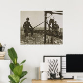 IJzerwerkers  NYC Building Skyscraper Poster (Thuiskantoor)