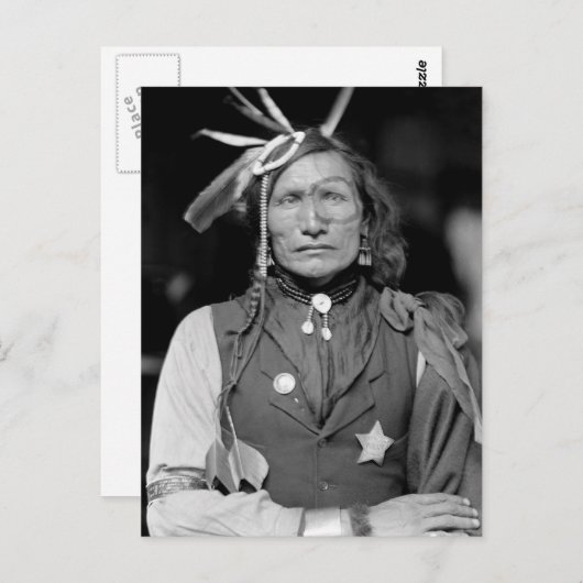 IJzerwit Man: 1900 Briefkaart (Voorkant / Achterkant)