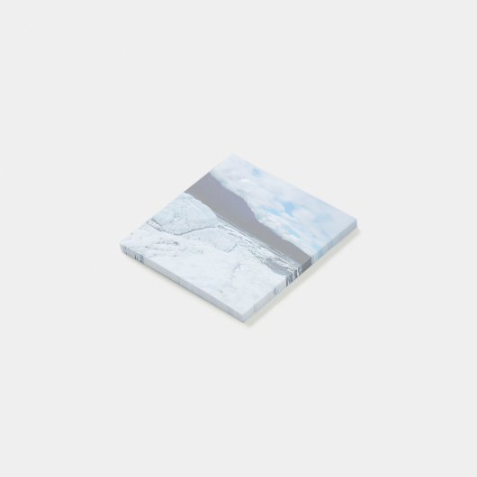 IJzig berggletsjertafereel met bewolkte lucht Post-it® Notes (Schuin)