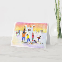 Ijzig het Afschuwelijke Man van de Sneeuw:  Feestdagen Kaart