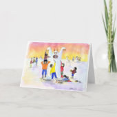 Ijzig het Afschuwelijke Man van de Sneeuw:  Feestdagen Kaart (Voorkant)