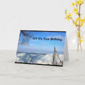 Ijzig is het Uw Verjaardag ik Zeker ben u wordt Kaart (Gele Bloem)