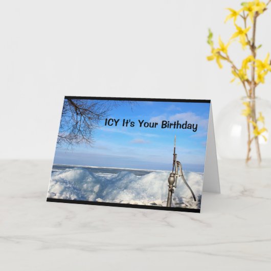 Ijzig is het Uw Verjaardag ik Zeker ben u wordt Kaart (Gele Bloem)