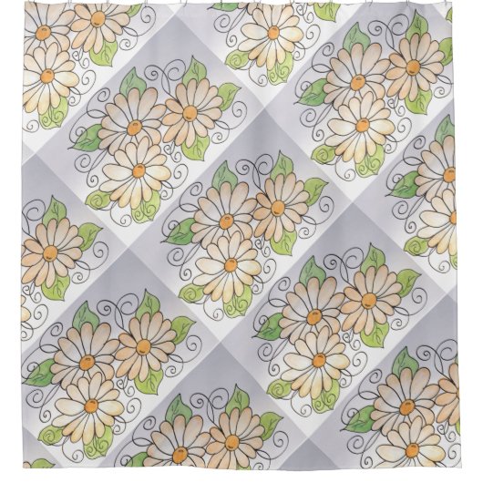 ijzig Sinaasappel Douchegordijn (Voorkant)