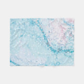 IJzige bevroren winter sneeuwvlok fleece deken (Voorkant (Horizontaal))