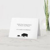 Ijzige Bizon Yellowstone Kaart (Achterkant)