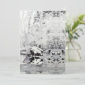 IJzige bomen in West Fork Feestdagenkaart (Staand voorkant)