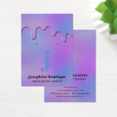 IJzige Folie maakt Monogram aantrekkelijk voor bee Visitekaartje (Bureau)