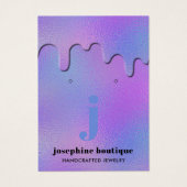 IJzige Folie maakt Monogram aantrekkelijk voor bee Visitekaartje (Voorkant)