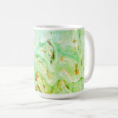 IJzige groene wervelingen Koffiemok (Voorkant rechts)