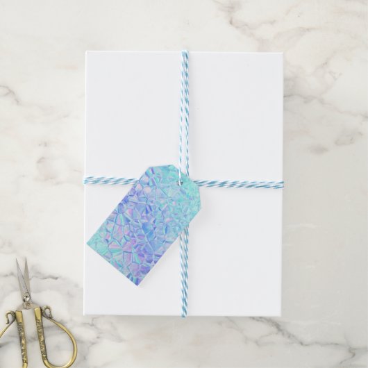ijzige iridescentie : cadeaulabel (Met Touw)