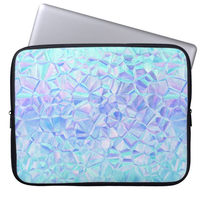 ijzige iridescentie : laptop sleeve (Voorkant)