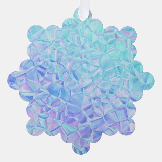 ijzige iridescentie : ornament kaart (Voorkant)