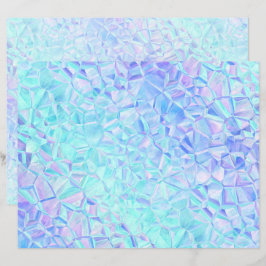 ijzige iridescentie: papierblad