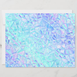 ijzige iridescentie: papierblad
